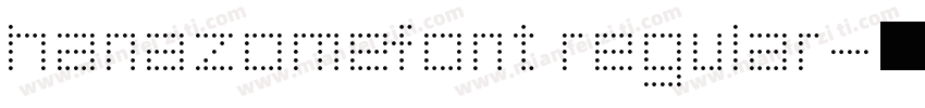 hanazomefont regular字体转换